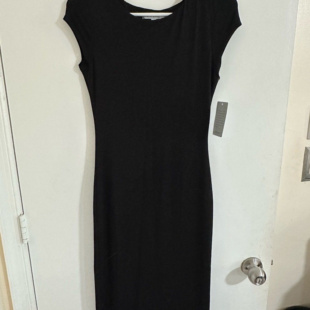 Velvet Torch Elegant Black Midi Dress